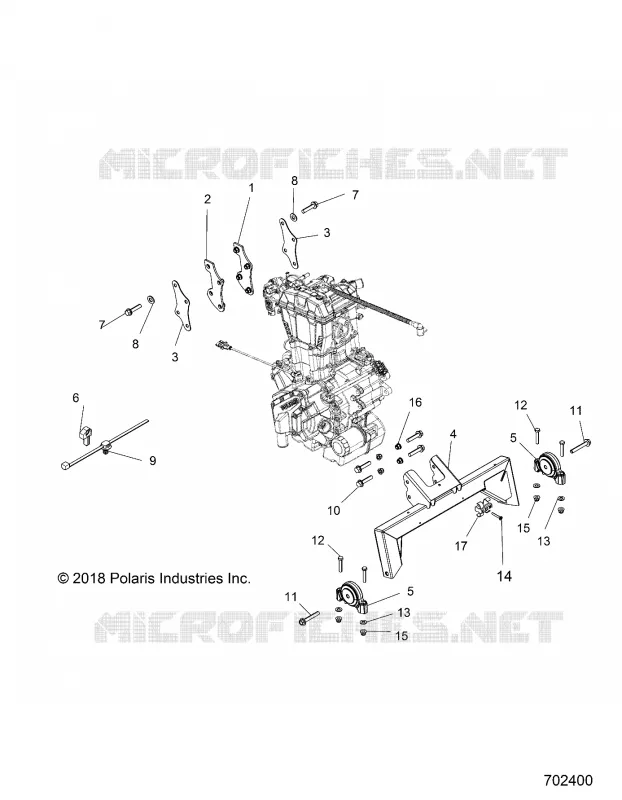 ENGINE, ENGINE AND SUPPORT TRANSMISSION