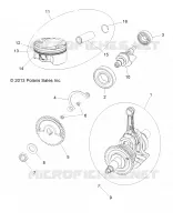 MOTEUR, VILEBREQUIN, PISTON AND BALANCE SHAFT