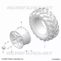 ROUES, REAR TIRE
