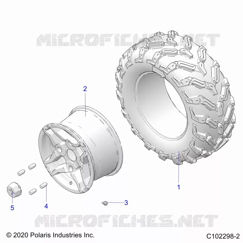 ROUES, REAR TIRE