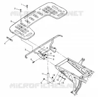 FIXATION PORTE BAGAGES ARRIERE XPLORER 400L W969140 (4935983598A007)