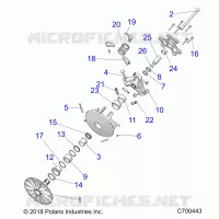 SYSTEME DE TRANSMISSION, PRIMARY CLUTCH