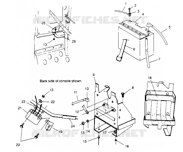 SUPPORT BATTERIE  TRAIL DELUXE 0952262 and   EUROPEAN TRAIL DELUXE E952262 (4928862886C002)