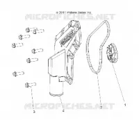 MOTEUR, WATERPUMP IMPELLER AND COVER