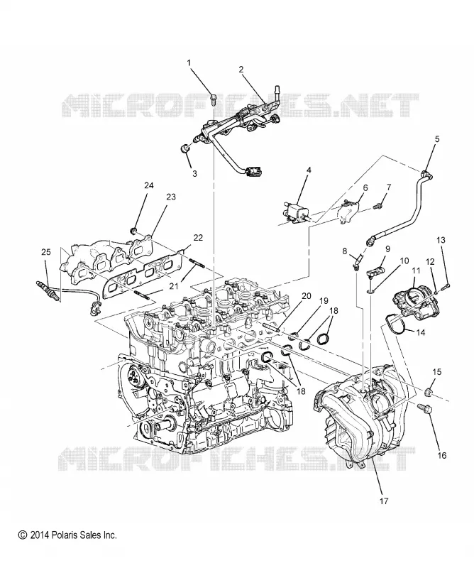 ENGINE, MANIFOLDS, AND CARBURANT RELATED PARTS