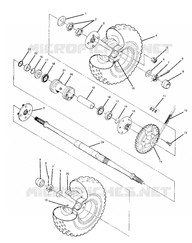 ROUE ARRIERE DRIVE ASSEMBLY (4914891489017A)