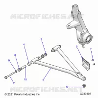 SUSPENSION, A-ARM AND SUPPORT MOUNTING