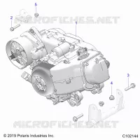 MOTEUR, MOTEUR AND TRANSMSSION MOUNTING