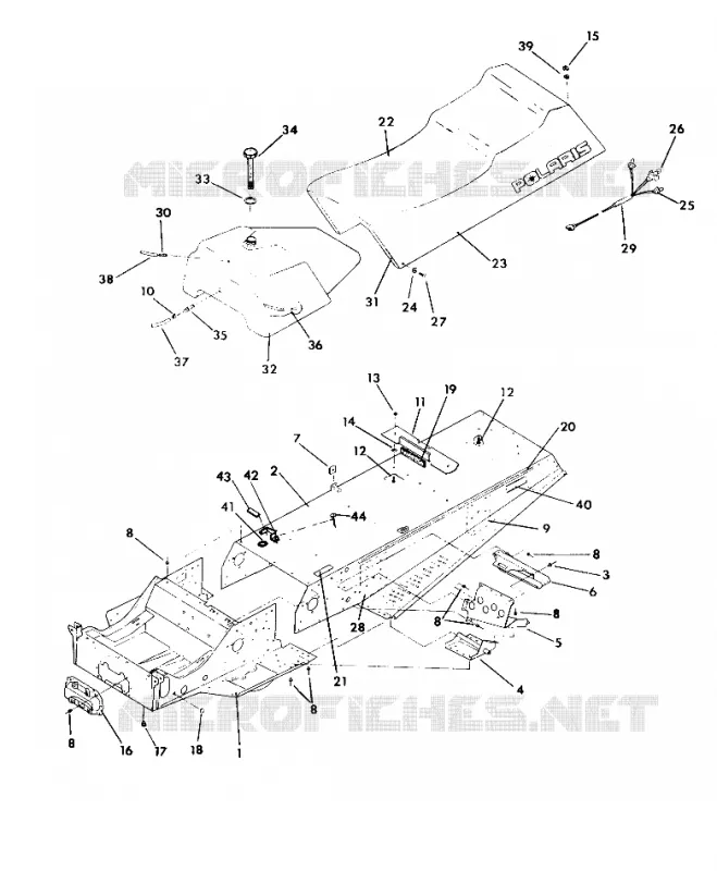 CHASSIS AND SIEGE INDY LITE GT (4921342134001A)