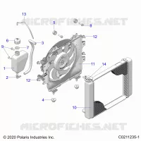 ENGINE, SYSTÃˆME DE REFROIDISSEMENT, RADIATOR, FAN &amp; OVERFLOW BOTTLE