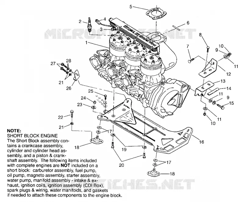 SUPPORT MOTEUR SL 750 B954070 (4930523052B001)