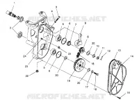 CARTER DE CHAINEE ASSEMBLY 500 CARB 0962764, 500 CARB SKS 0962564,  500 CARB SKS E9 (4931873187B011)