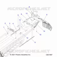 CHASSIS, REAR, MISC. COVERS AND SNOWFLAP