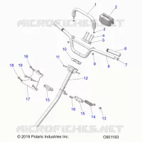 STEERING, HANDLEBAR, COLONNE DE DIRECTION