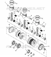 PISTON ET VILEBREQUIN ULTRA SP 0970678 (4938093809C008)