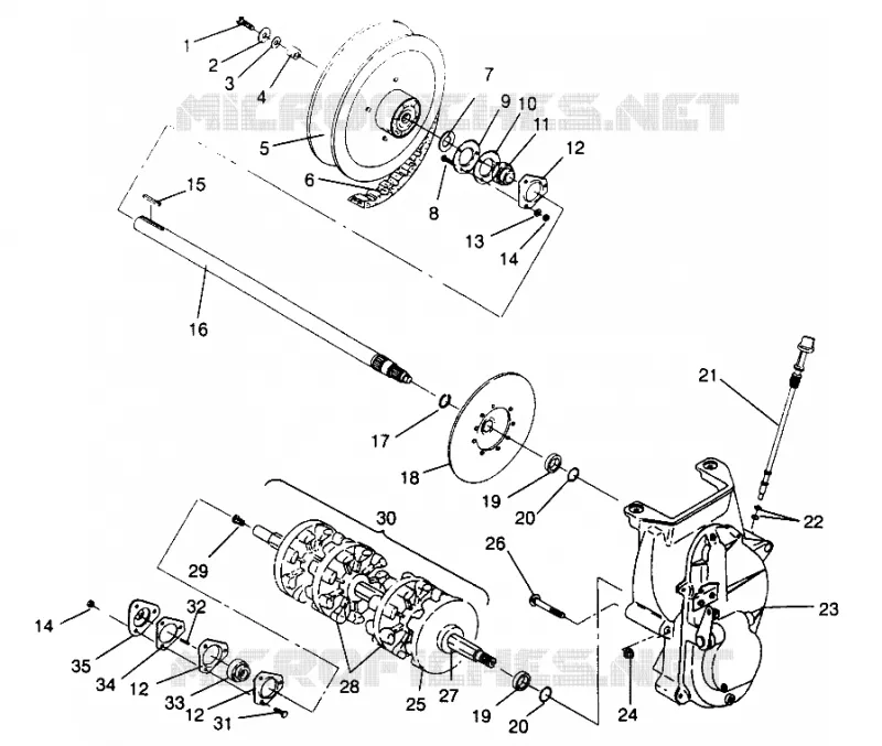 SYSTÈME DE TRANSMISSION XLT TOURING 0963357 AND EUROPEAN XLT TOURING E963357 (4931923192B010)