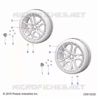 ROUES, FRONT AND REAR (SL MODELS)