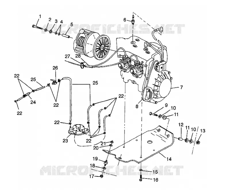 SUPPORT MOTEUR SUPER SPORT 0980761 (4942874287C001)