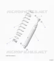 SUSPENSION, REAR SUPPORT AMORTISSEUR 