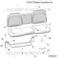 SIEGE ASM. REAR
