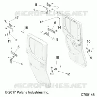 PORTES, REAR, FULL, MOUNTING