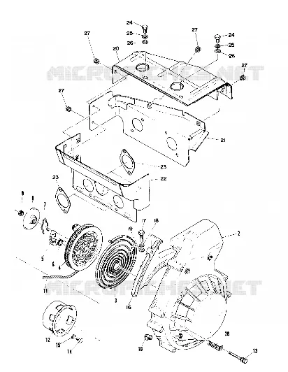 LANCEUR AND BLOWER HOUSING (TRAIL) (4909500950039A)