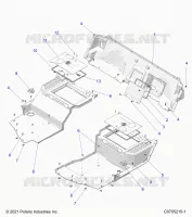 PLANCHER, REAR CLOSEOFFS