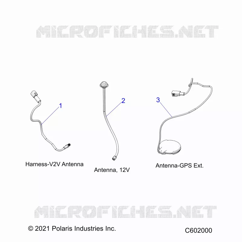 ELECTRICITE, GPS HARNESS AND ANTENNA