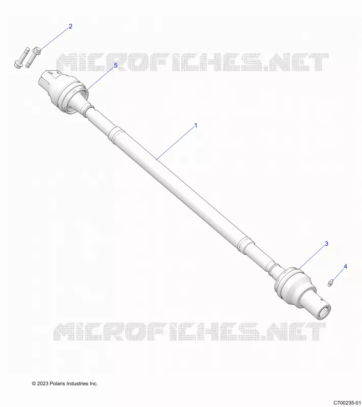 SYSTÃˆME DE TRANSMISSION, REAR PROP SHAFT