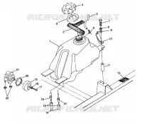 CARBURANT TANK SPORTSMAN 500 W969244 and SWEDISH SPORTSMAN 500 S969244 (4936093609A014)