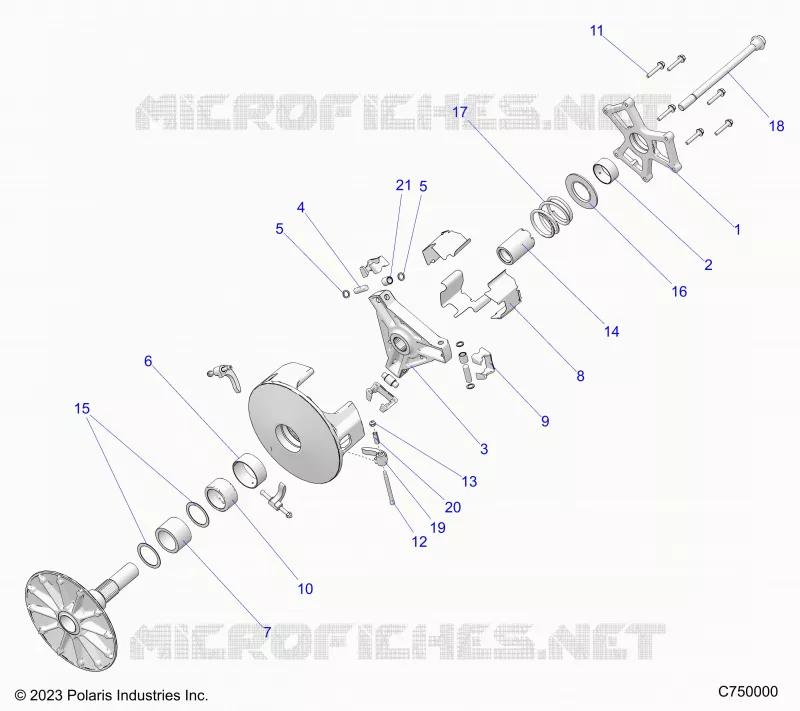 SYSTÃˆME DE TRANSMISSION, PRIMARY CLUTCH