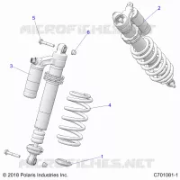 SUSPENSION, REAR SUPPORT AMORTISSEUR 