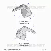 PANNEAUX LATERAUX FOAM/FABRIC