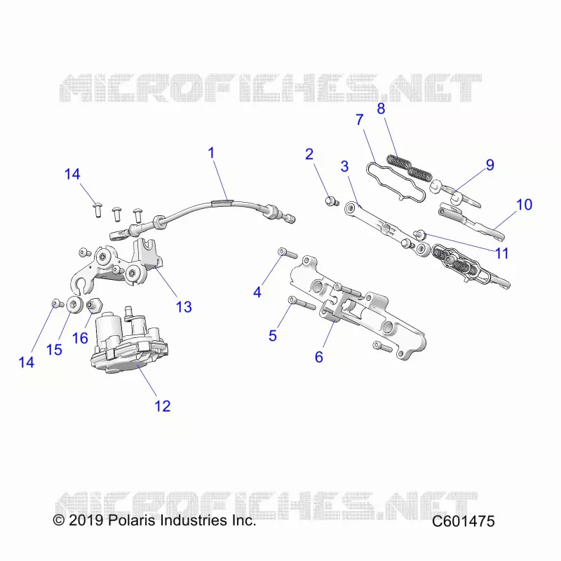 ENGINE, VALVE D'ECHAPPEMENT ASM. AND ACTUATOR -S23TLP8RS (C601475)