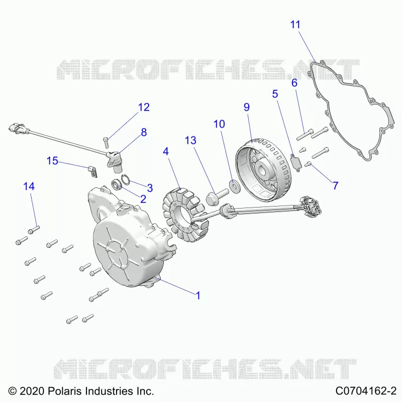 ENGINE, STATOR AND FLYROUE