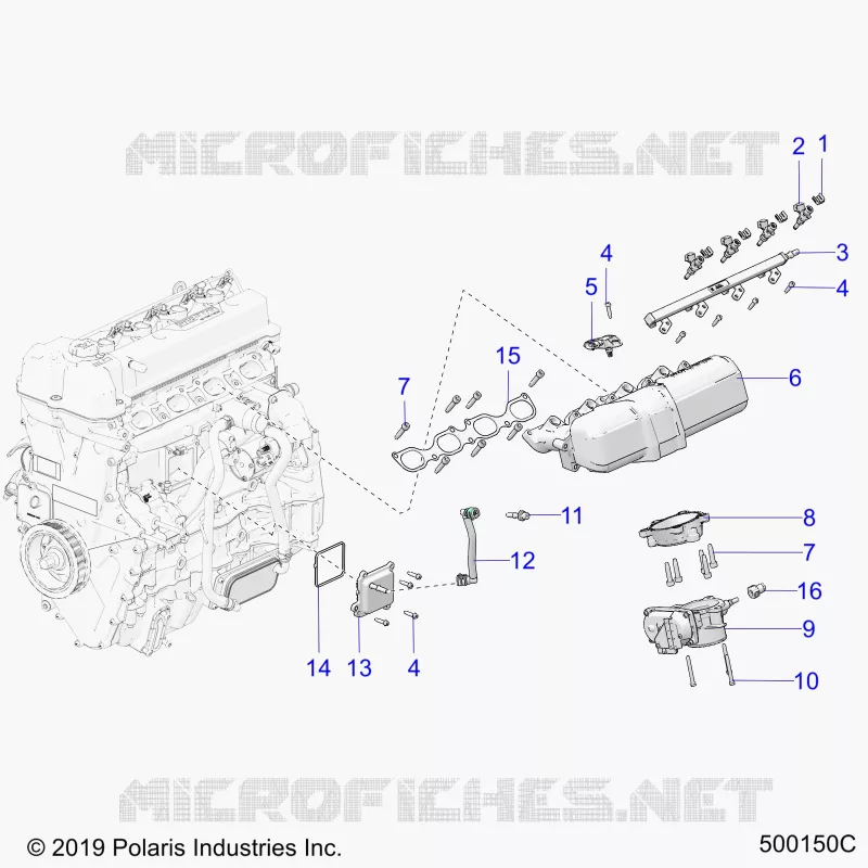 ADMISSION MANIFOLD AND FUEL RAIL