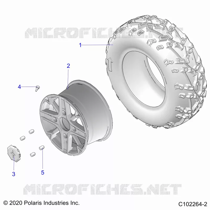 ROUES, REAR TIRE