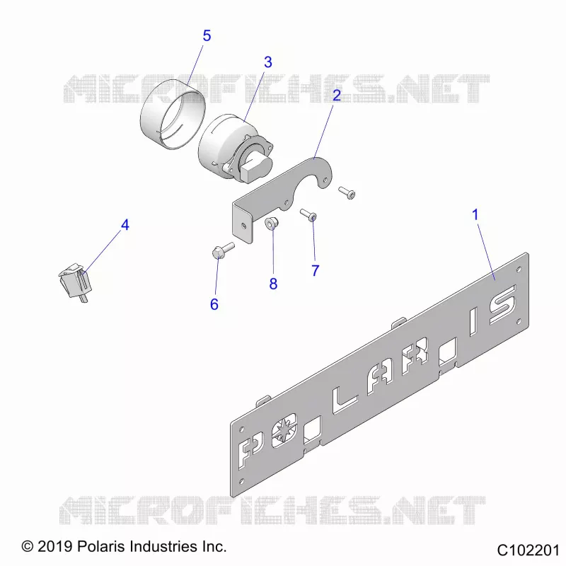 ELECTRICITE, FOG LAMP AND FRONT LICENSE BRACKET