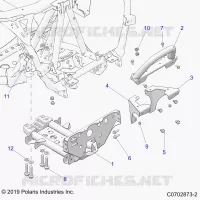 CHASSIS, MOUNTING, FRONT GEARCASE