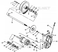 SYSTÈME DE TRANSMISSION ASSEMBLY 600 XCR 0941667 (4927092709019A)