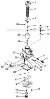 CARBURATEUR (BLAZER) TRAIL BLAZER W97BA25C (4940124012D005)