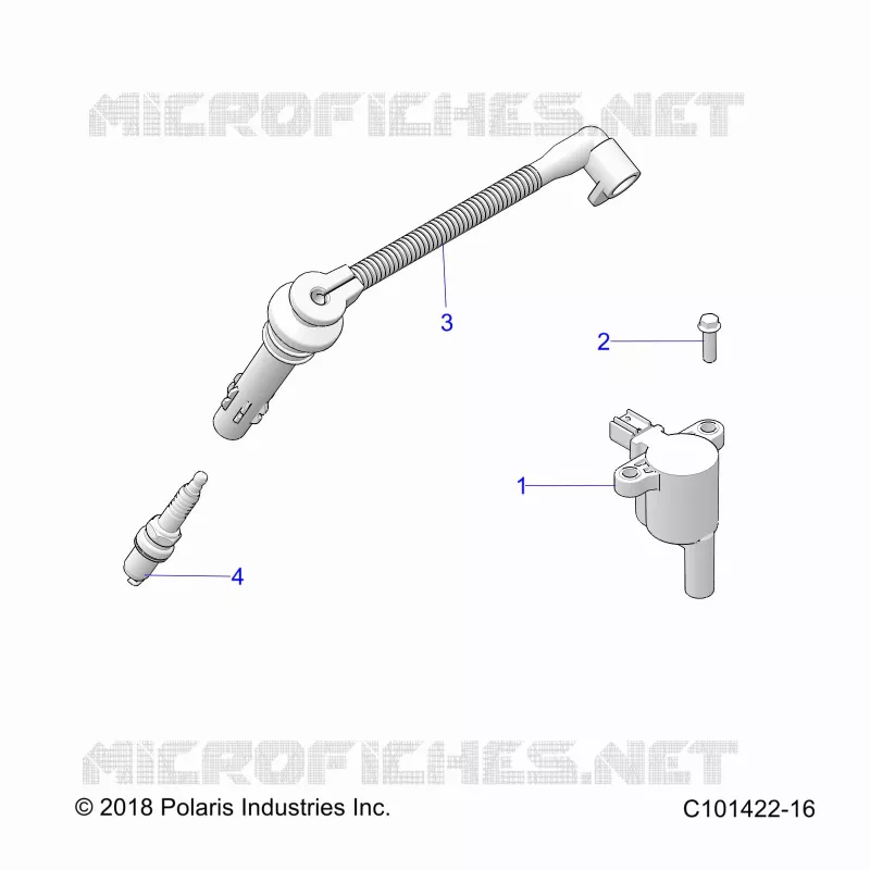 ELECTRICITE, IGNITION COIL, WIRE AND SPARK PLUG
