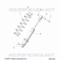 SUSPENSION, AMORTISSEUR ARRIERE TRACK (7045816)