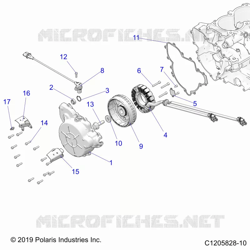 ENGINE, STATOR AND FLYROUE