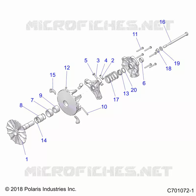 SYSTÃˆME DE TRANSMISSION, PRIMARY CLUTCH