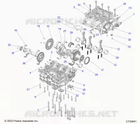 ENGINE, CRANKCASE, VILEBREQUIN