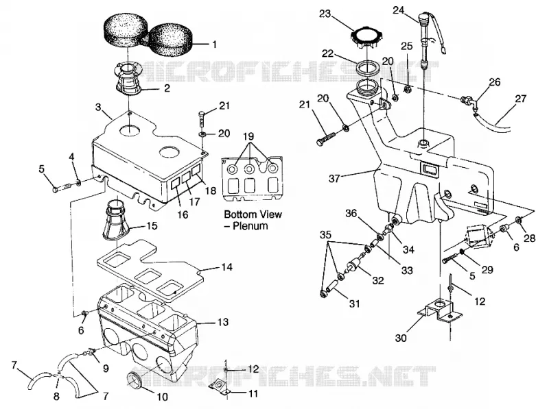 RESERVOIR D'HUILE / BOITE A AIR ULTRA SKS 0960578, EUROPEAN ULTRA SKS E960578, AND ULTRA (4931683168C007)