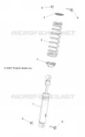 SUSPENSION, AMORTISSEUR AVANT