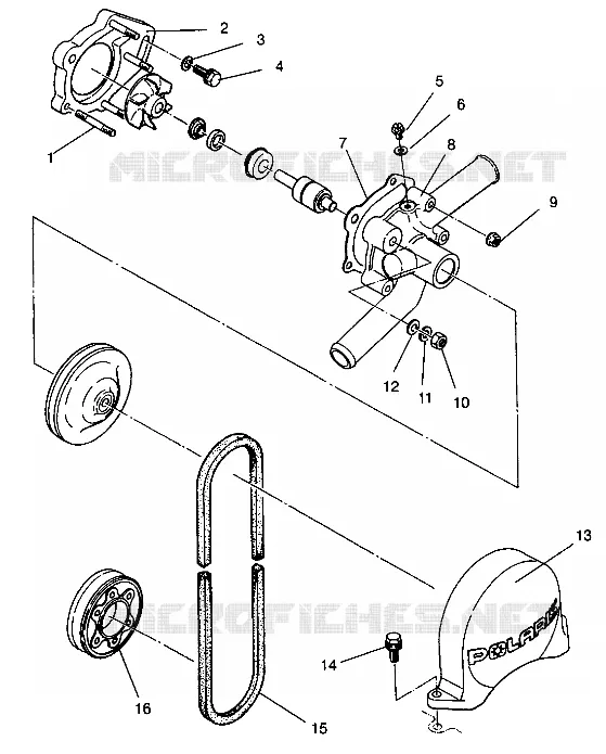POMPE A EAU RXL 0940768 and RXL TOURING 0940869 (4925062506043A)