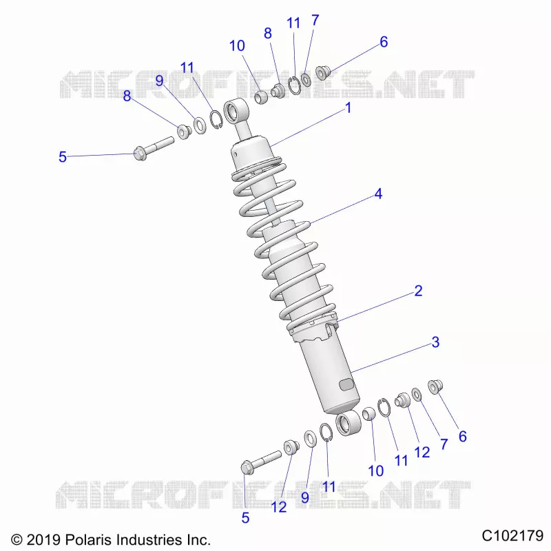 SUSPENSION, AMORTISSEUR AVANT MOUNTING